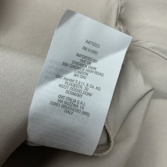 Small Button Front Shirt Hi-Low Sandstone NWT $84 QVC CLOTHES - Picture 8 of 9